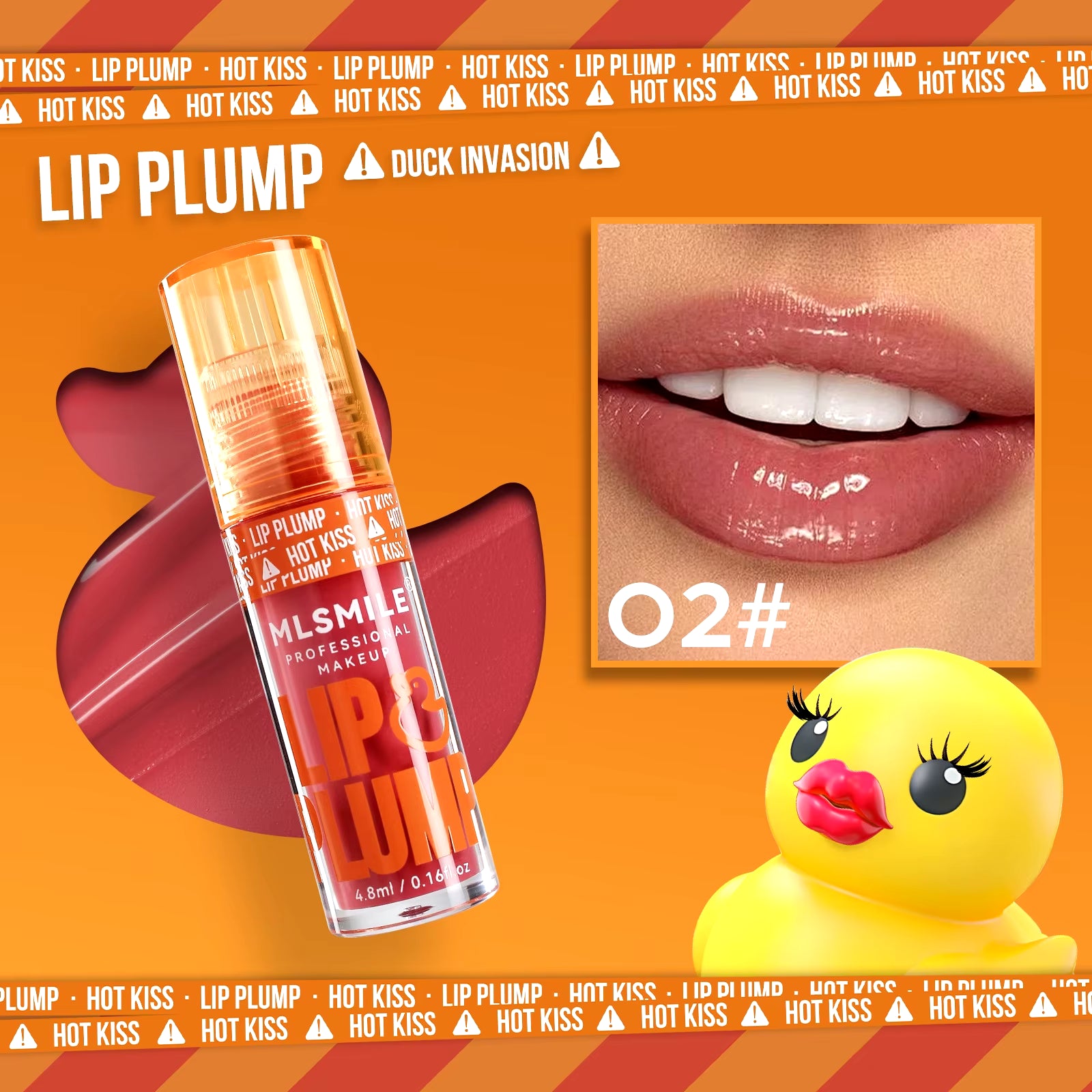 Duck Lip Plump Moisturizing Lip Oil and Gloss Set - Long-Lasting Pearl Finish with Mirror Water Technology