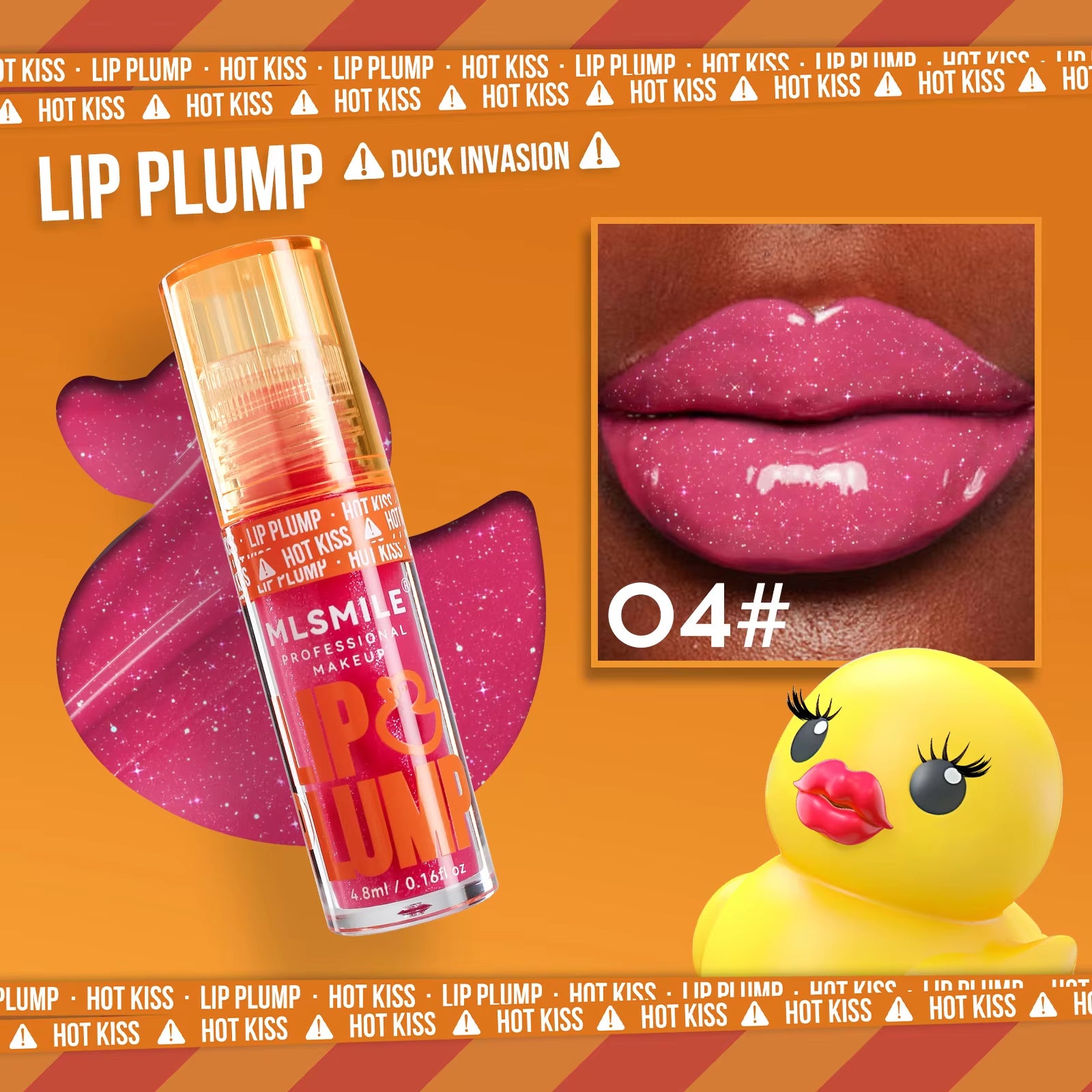 Duck Lip Plump Moisturizing Lip Oil and Gloss Set - Long-Lasting Pearl Finish with Mirror Water Technology