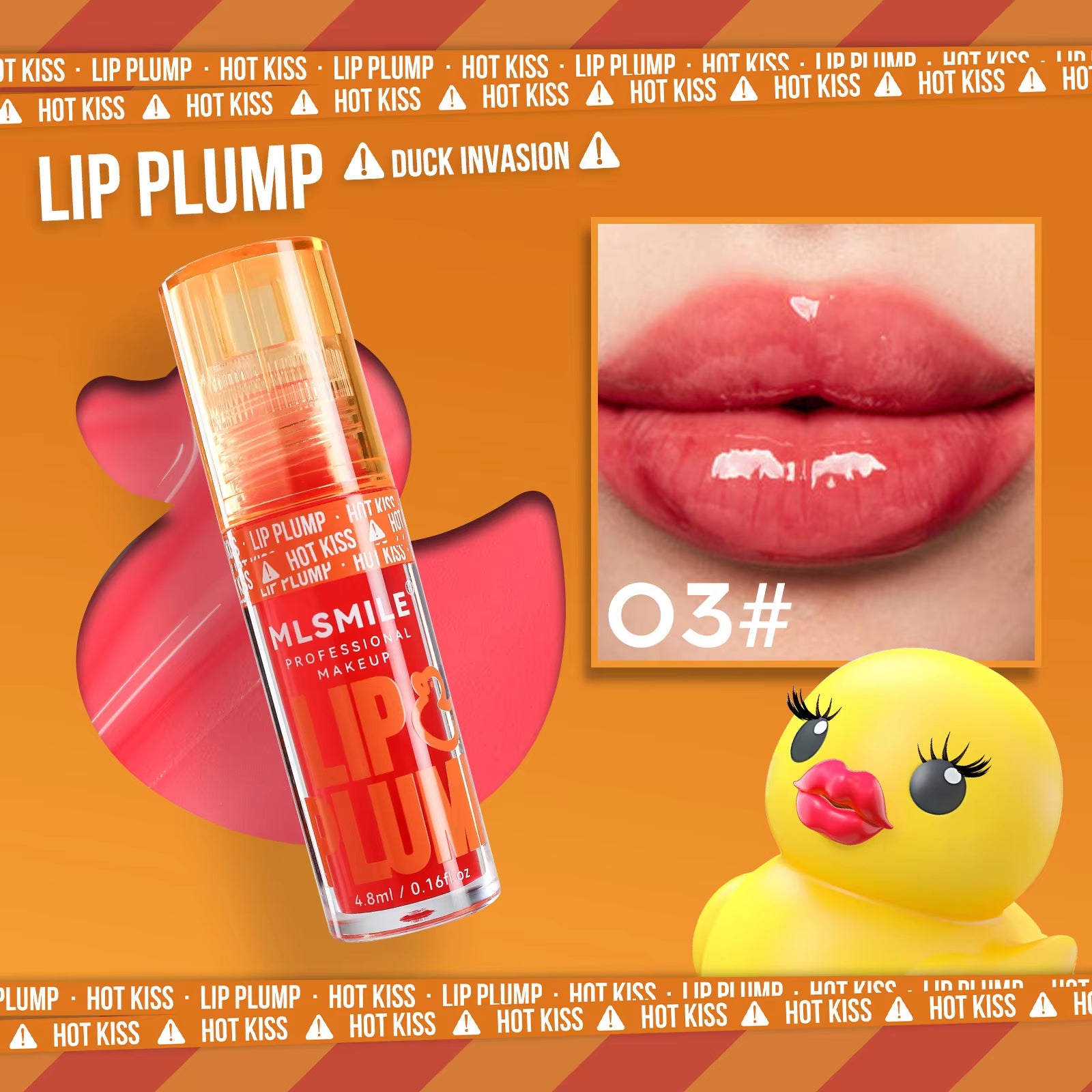 Duck Lip Plump Moisturizing Lip Oil and Gloss Set - Long-Lasting Pearl Finish with Mirror Water Technology